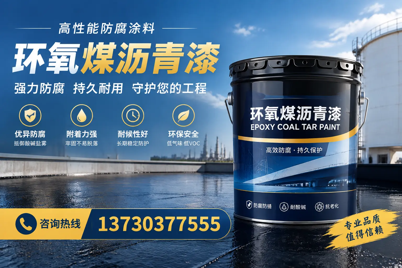 环氧煤沥青漆的耐久性分析，适合友谊的使用场景